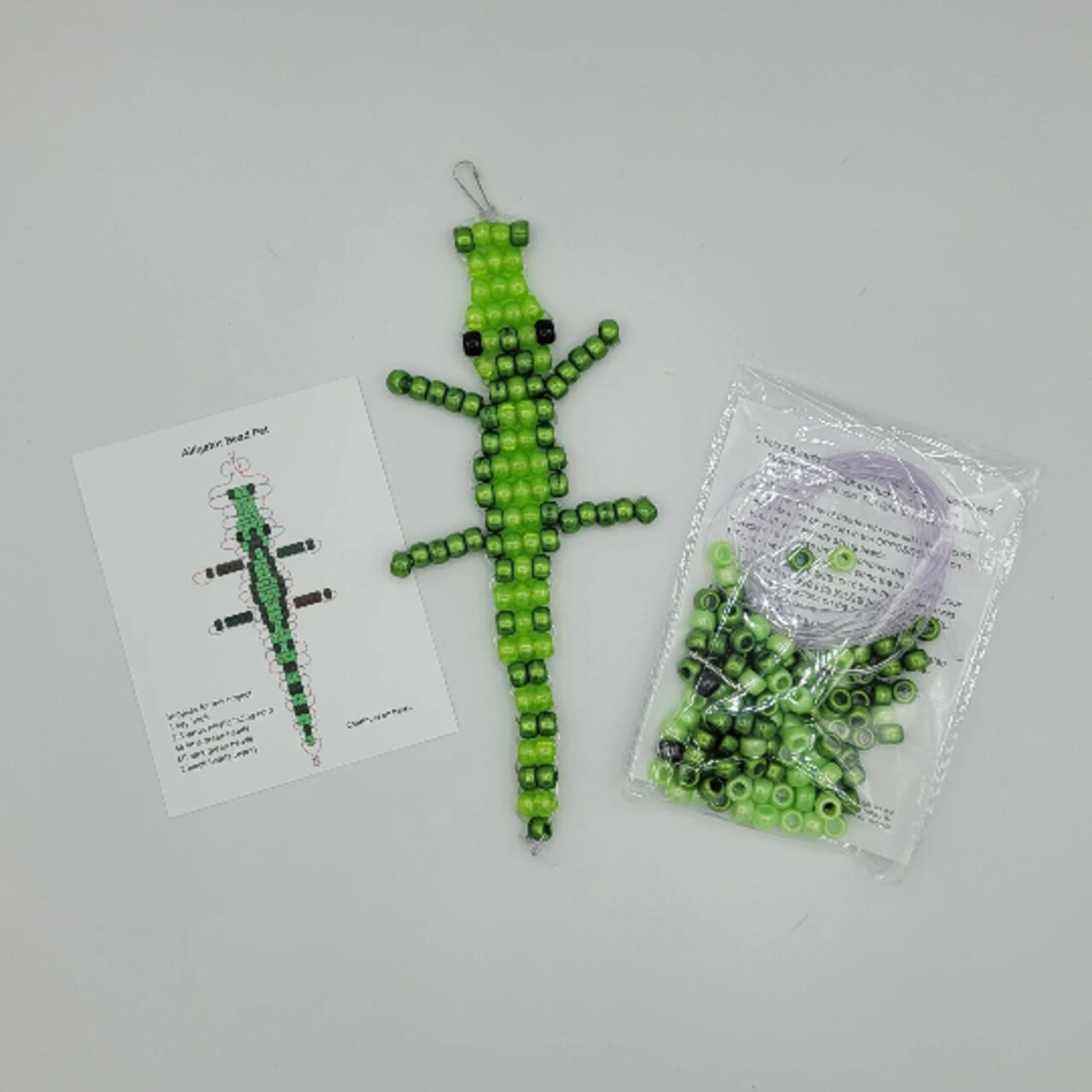 Ink and Trinket Kids Zoo Animal Bead Pet Craft Kit, Individually Wrapped Party Favors